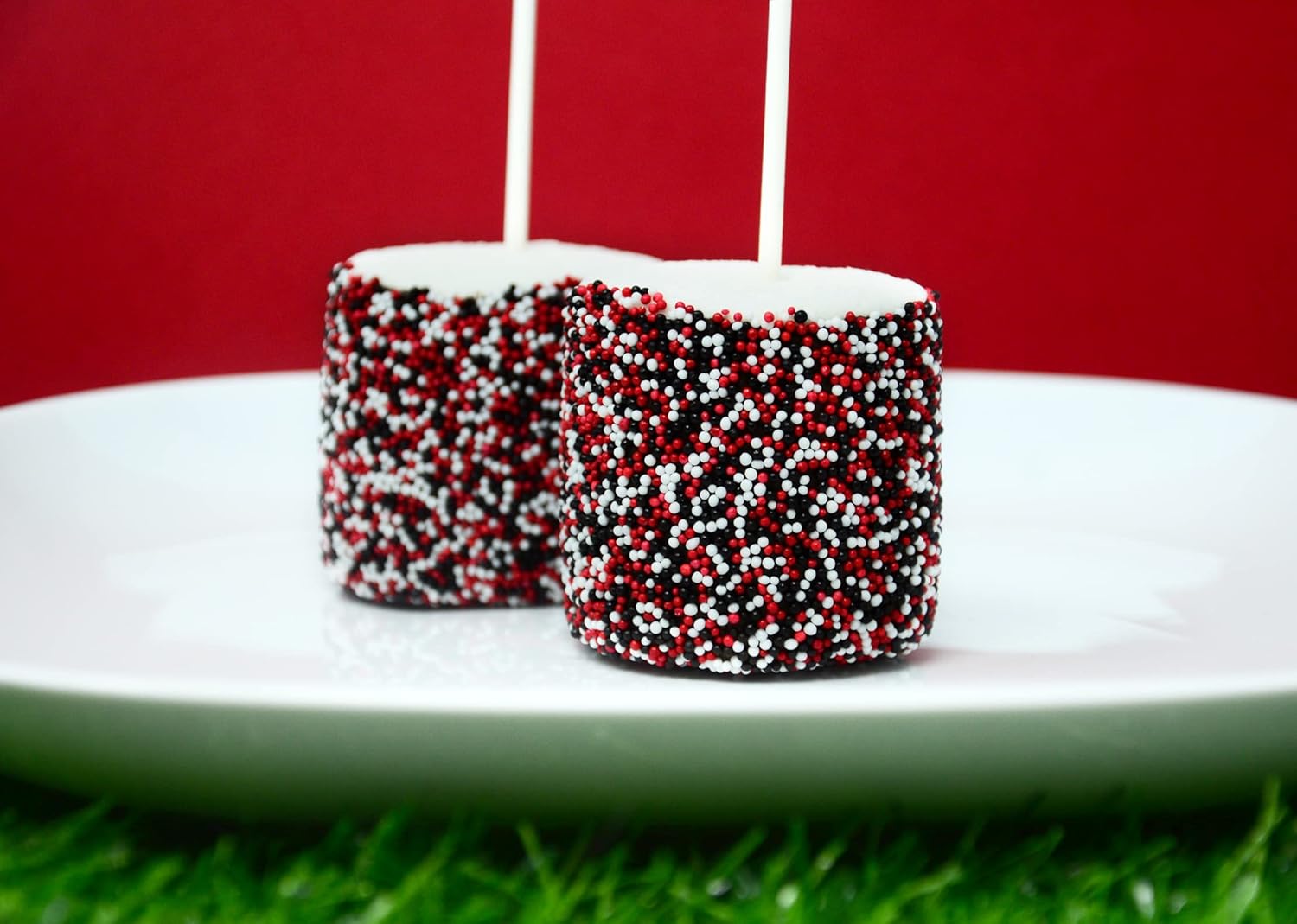 Mystic Sprinkles The Big Game Nonpareil Mix 3.8oz Bottles (Black, Red & White) - Image 6