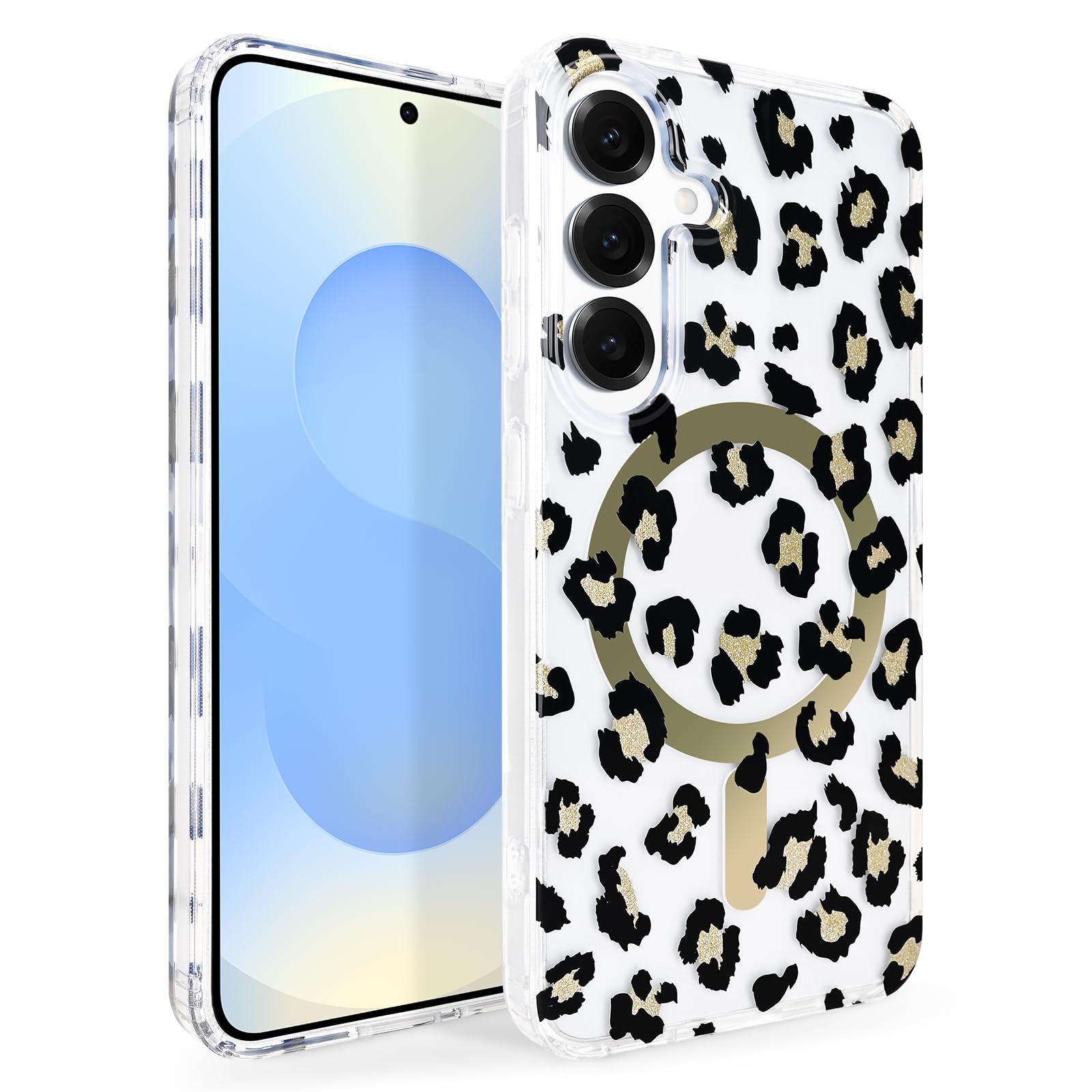 Amazon.co.jp: EasEasy Samsung Galaxy S25 ケース 豹柄 Magsafe対応
