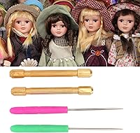 Vista 4 de 10 Herramienta de enraizamiento de pelo de muñeca, herramienta de peluca de pelo de muñeca, soporte de metal resistente herramienta de fabricación