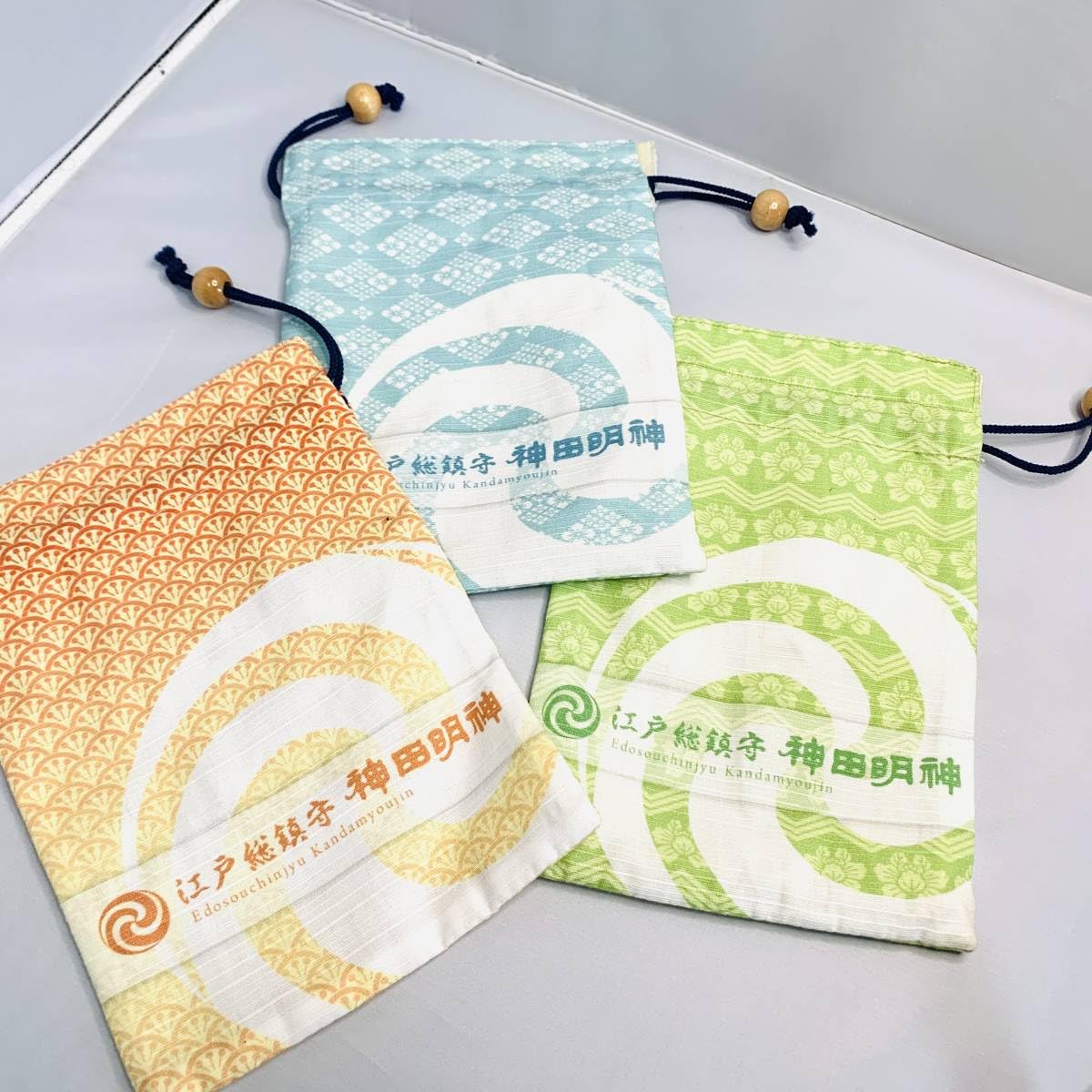 Amazon.co.jp: ラブライブ 神田明神 御朱印袋3種セット 巾着袋