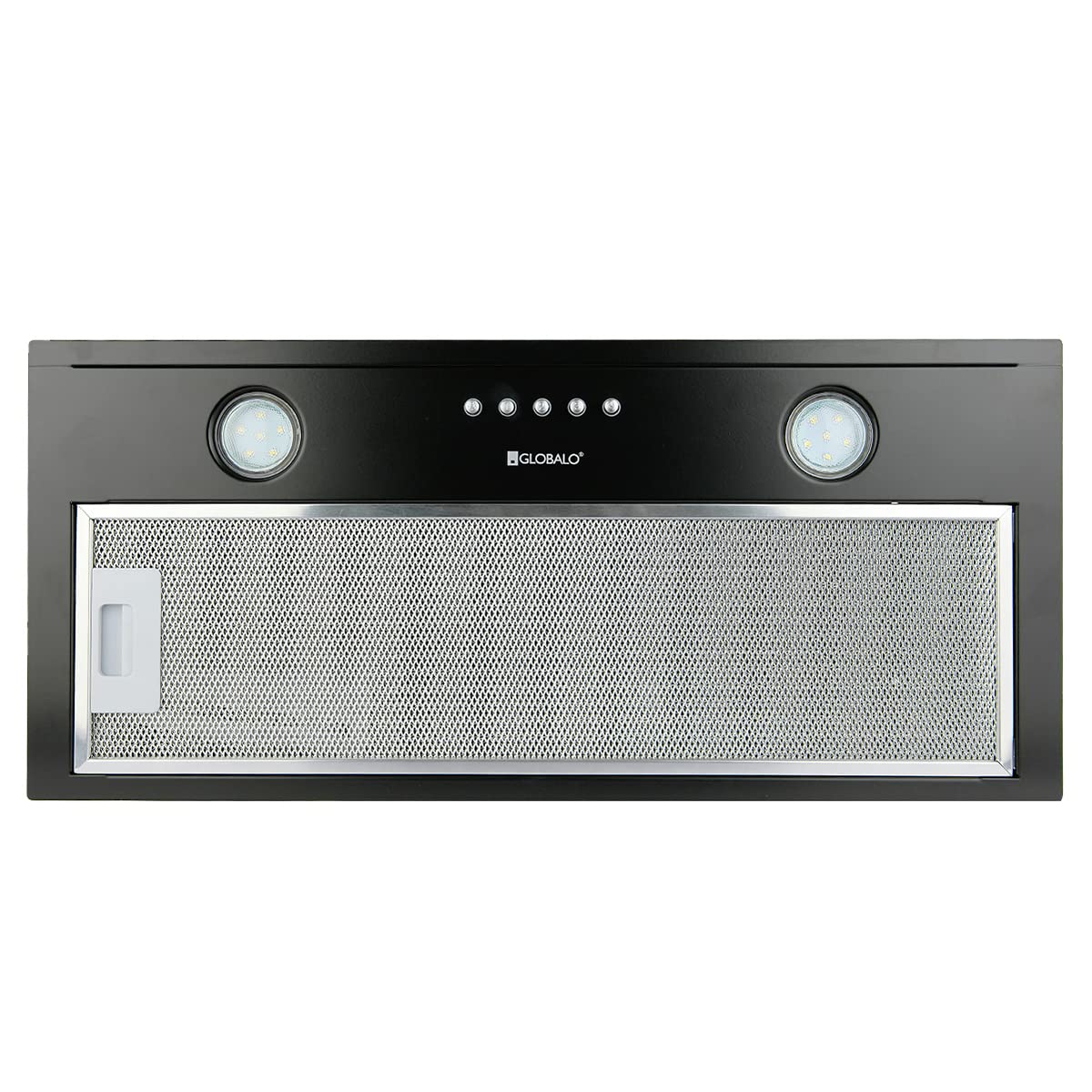 hotte aspirante encastrable, meuble bas hotte aspirante de cuisine, hotte aspirante encastrée 60 cm, meuble bas série acier de cuisine, Delico 60.1 Black