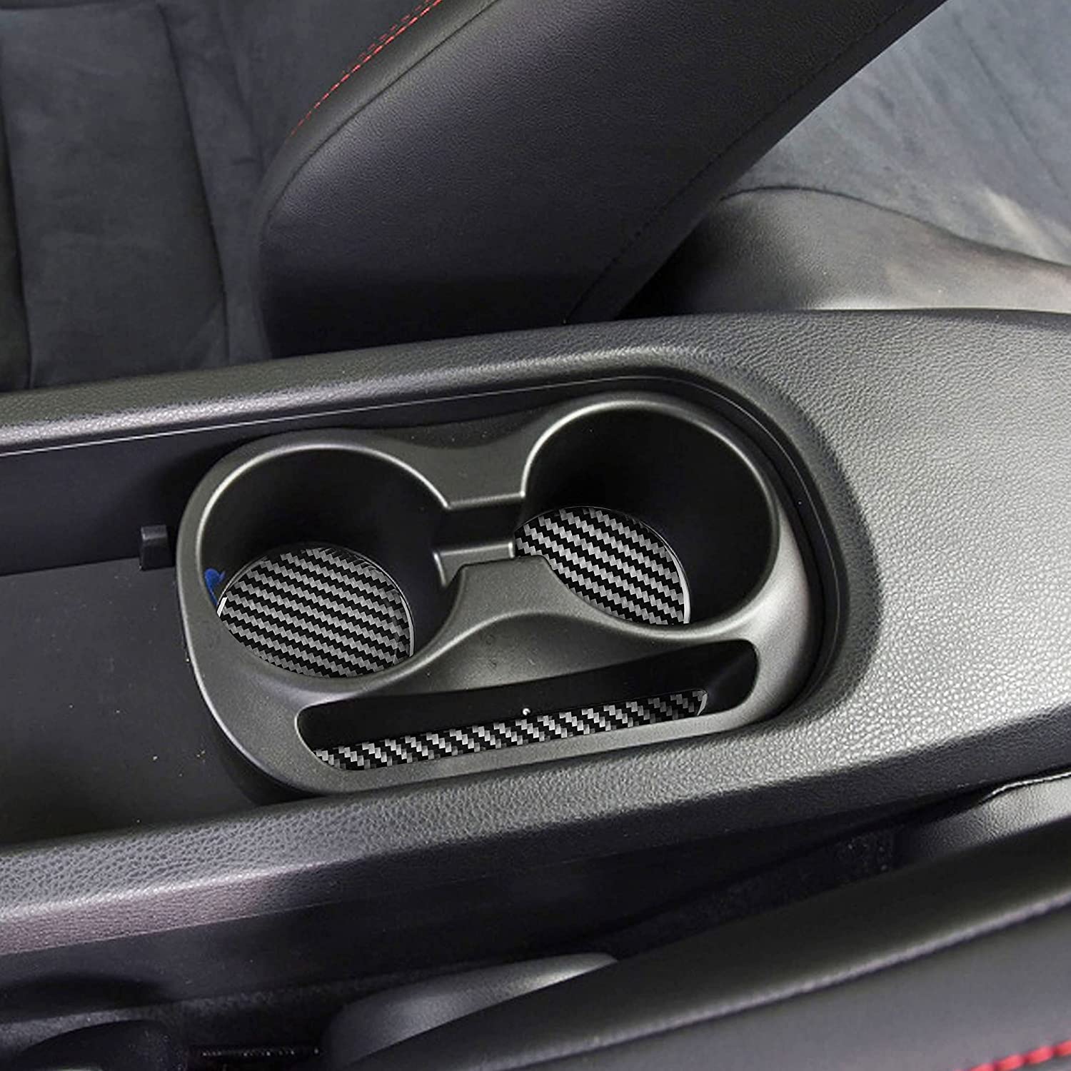 Amazon | 車のセンターコンソールカップホルダーコースターカバー 