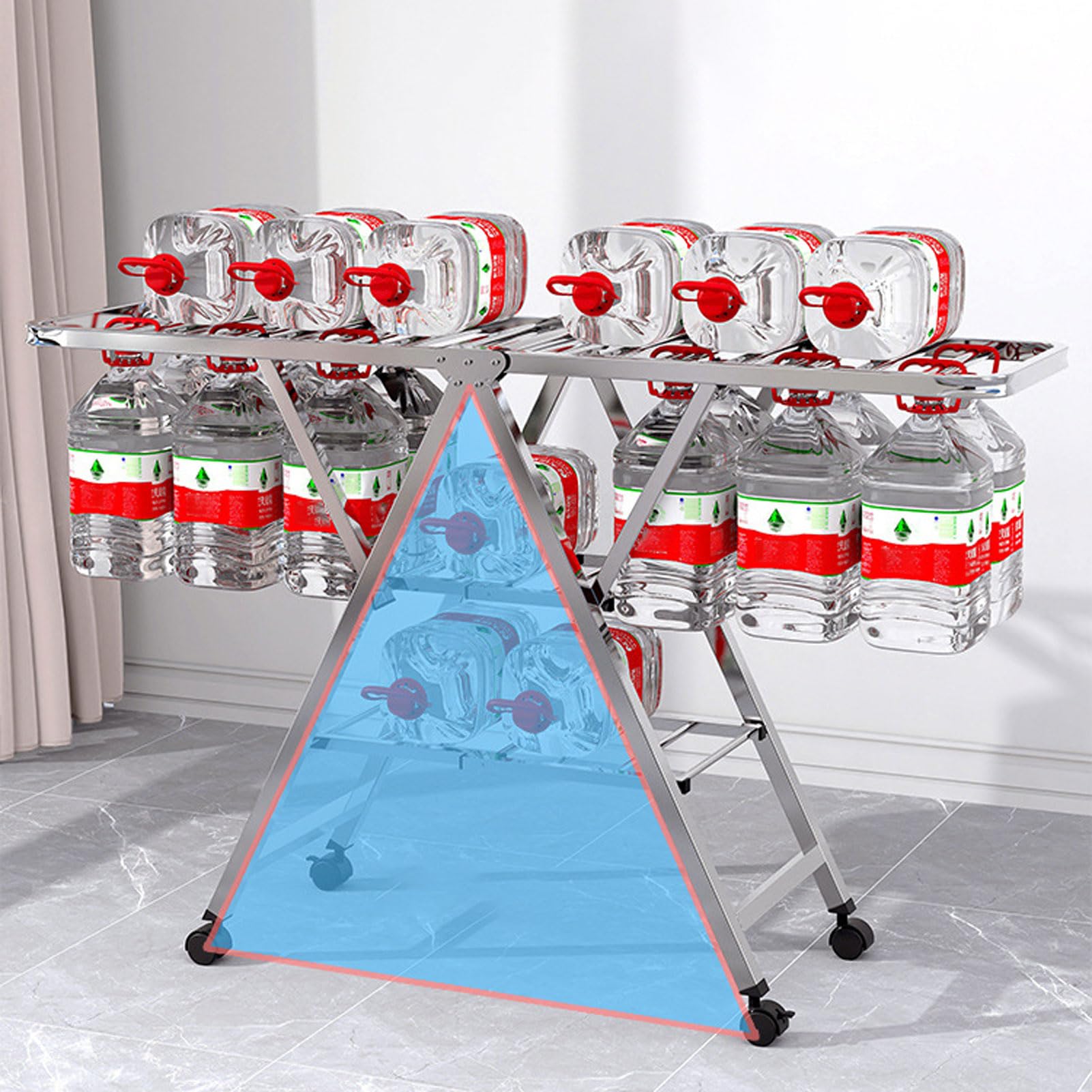 Verstellbares, erweiterbares Abtropfgestell für den Außenbereich, platzsparender Edelstahl, einfache Montage für den Innen- und Außenbereich, perfekt für kleine Räume