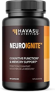 Extra Strength Brain Boost Supplement for Focus, Energy, Memory & Clarity | Mental Performance Nootropic Complex with Ginkgo Biloba, Bacopa, St. John's Wort, Huperzine, And More | Non-GMO | 60 Ct.