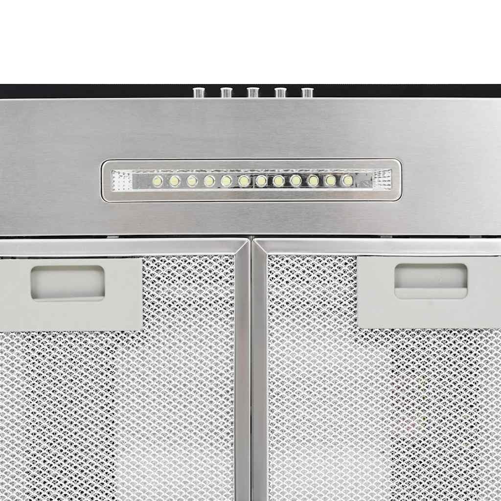 vidaXL Cappa a Isola 756 m³/h LED Acciaio Inossidabile 90cm Filtro Aspirazione