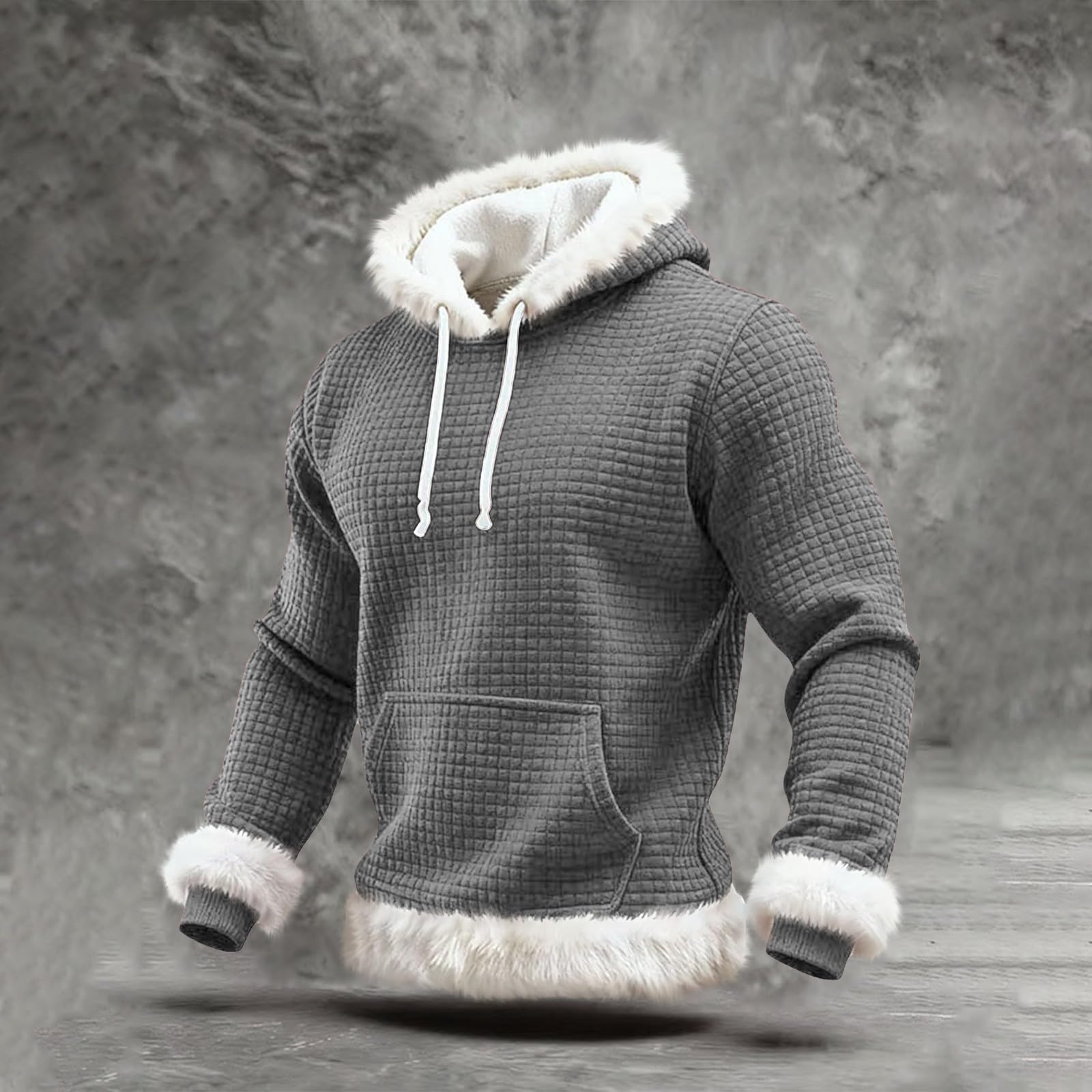 Chaqueta Verano Hombre Sudadera con Capucha De Forro, Estilo Oversize, Tallas Grandes, Manga Larga, Casual, Ideal para Invierno. L (Grey, XXXXXL) Ropa Playa Mangas El Sol Entretiempo