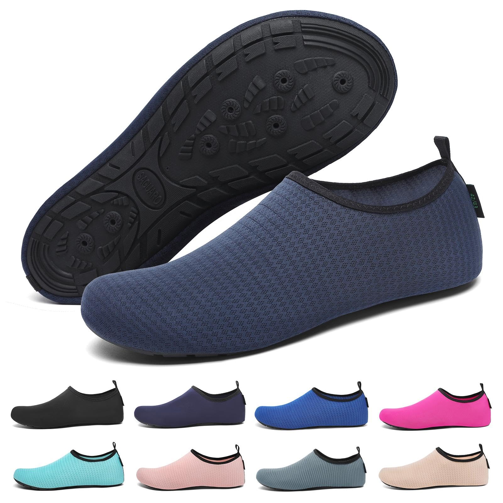 SAGUARO Scarpe da Scoglio Asciugatura Rapida con 7 Fori di Drenaggio per Donna Uomo Rombi Gr.36-47