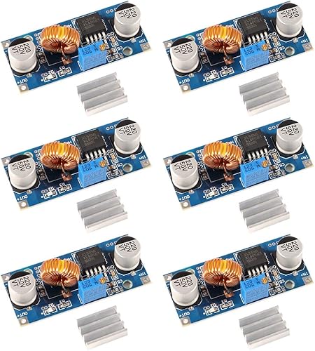 6pcs XL4015 DC-DC Buck Convertidor Step Down Module 4 38V a 1.25-36V 5A Ajustable Step-Down Module XL4015 4 38v 96%
