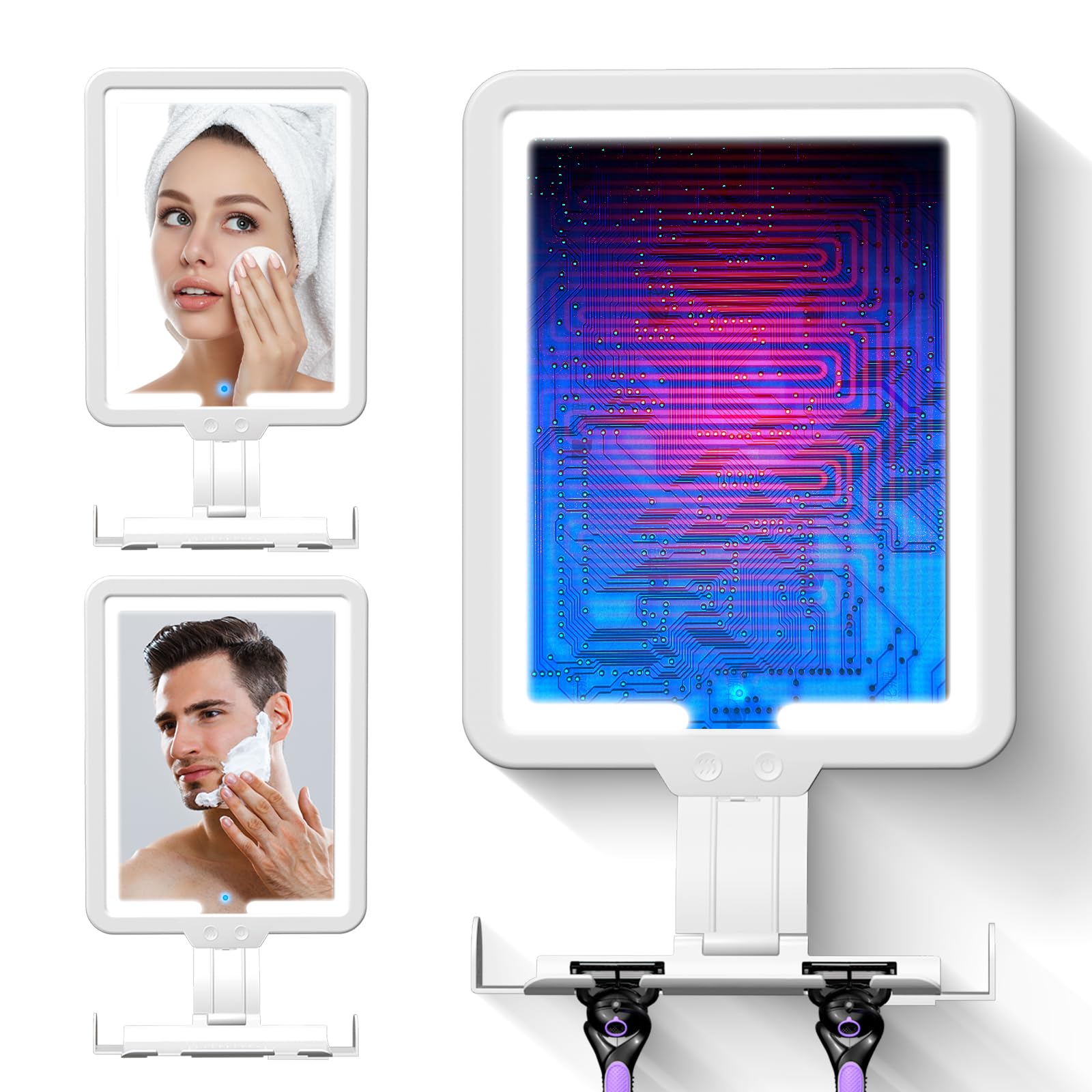 Heated Shower Mirror Fogless for Shaving