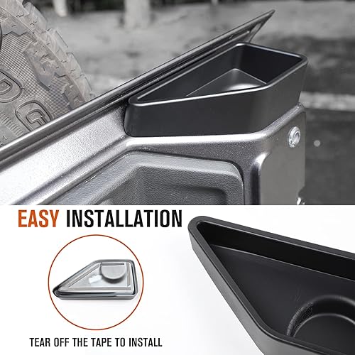 Miniatura 6 de JeCar Bandeja de almacenamiento para portón trasero Jeep JL, organizador de puerta de maletero, accesorios interiores para Jeep Wrangler JL y