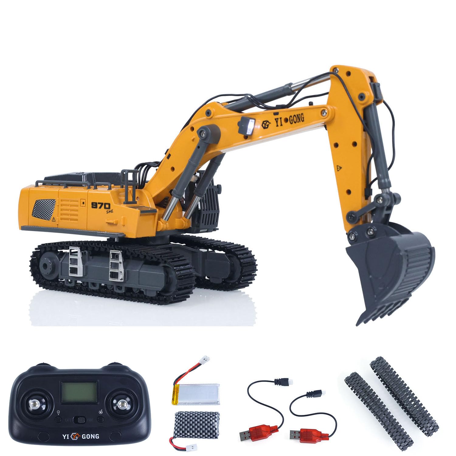 wheelfun 1/50 Electric RC Excavator K970 Remote Control Digger