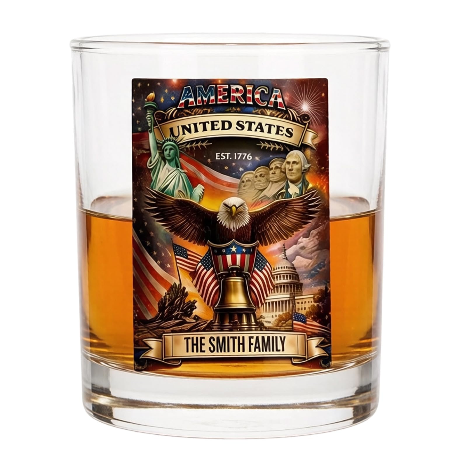 Btgghytr Whiskeys Glasses Commemorative America 250Th Anniversary Liquor Drinking Cup for Collectors and History Enthusiasts Collectible Liquor Glasses