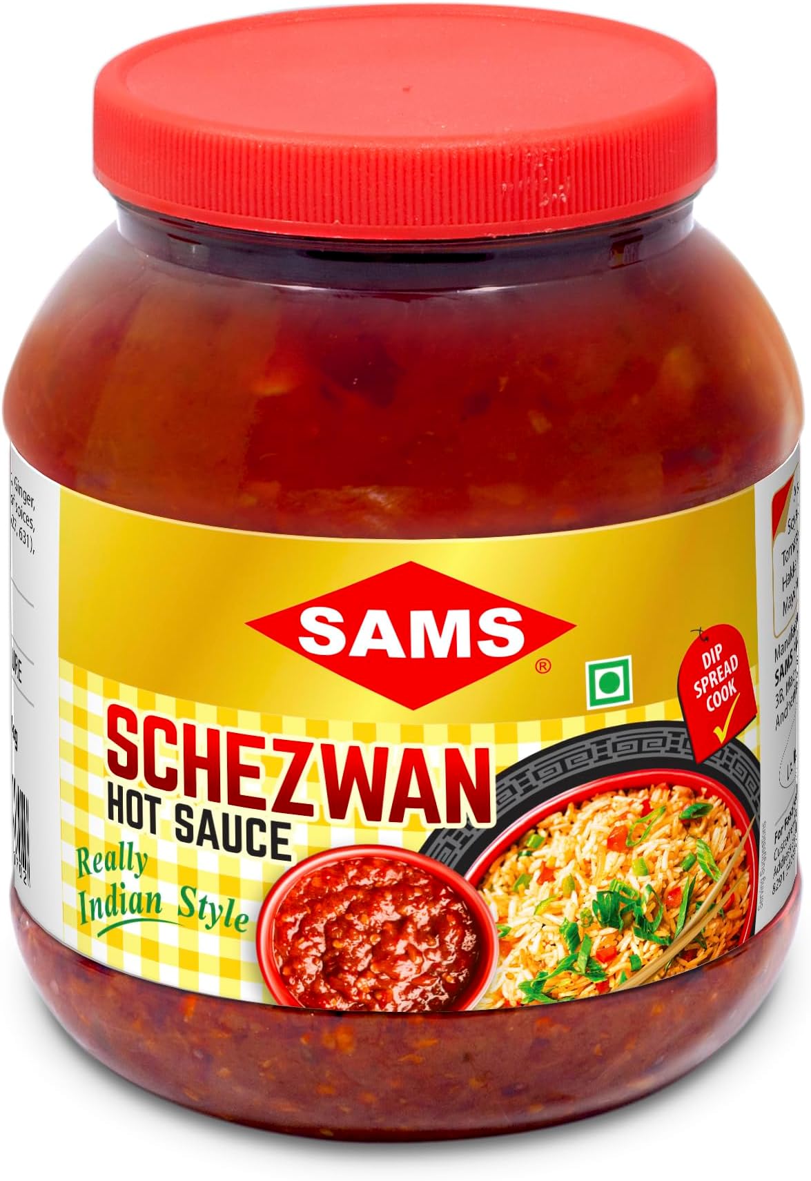 Schezwan Hot Sauce 1kg, Dip, Spread, Marinade, Vegan