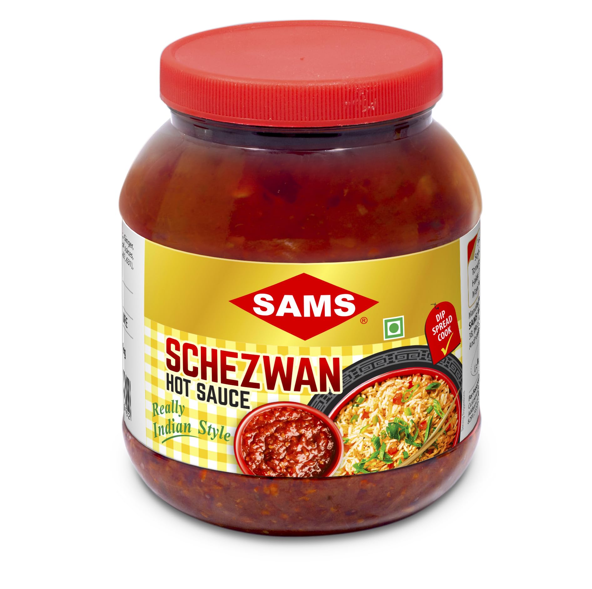 Schezwan Hot Sauce 1kg, Dip, Spread, Marinade, Vegan