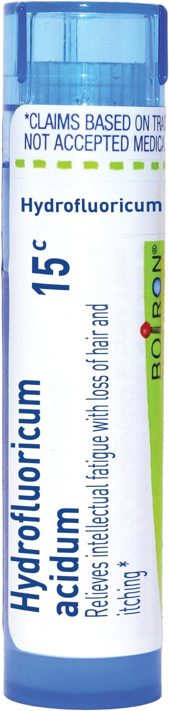 Boiron Hydrofluoricum Acidum 15C for Intellectual Fatigue with Loss of Hair & Itching - 80 Pellets