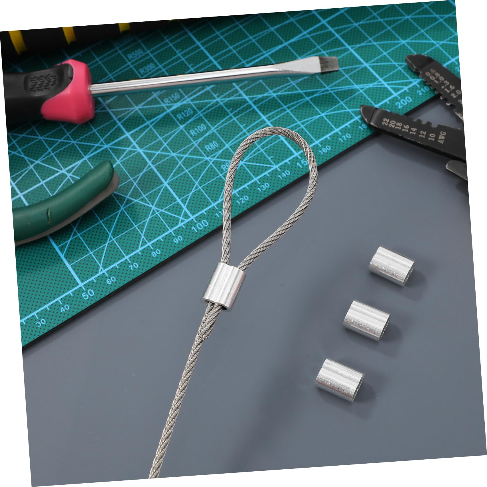 SOLUSTRE Long-Lasting Stainless Steel Wire Rope 1 Roll High Strength Cable Loops for Hanging Garden DIY Steel Wire Cable