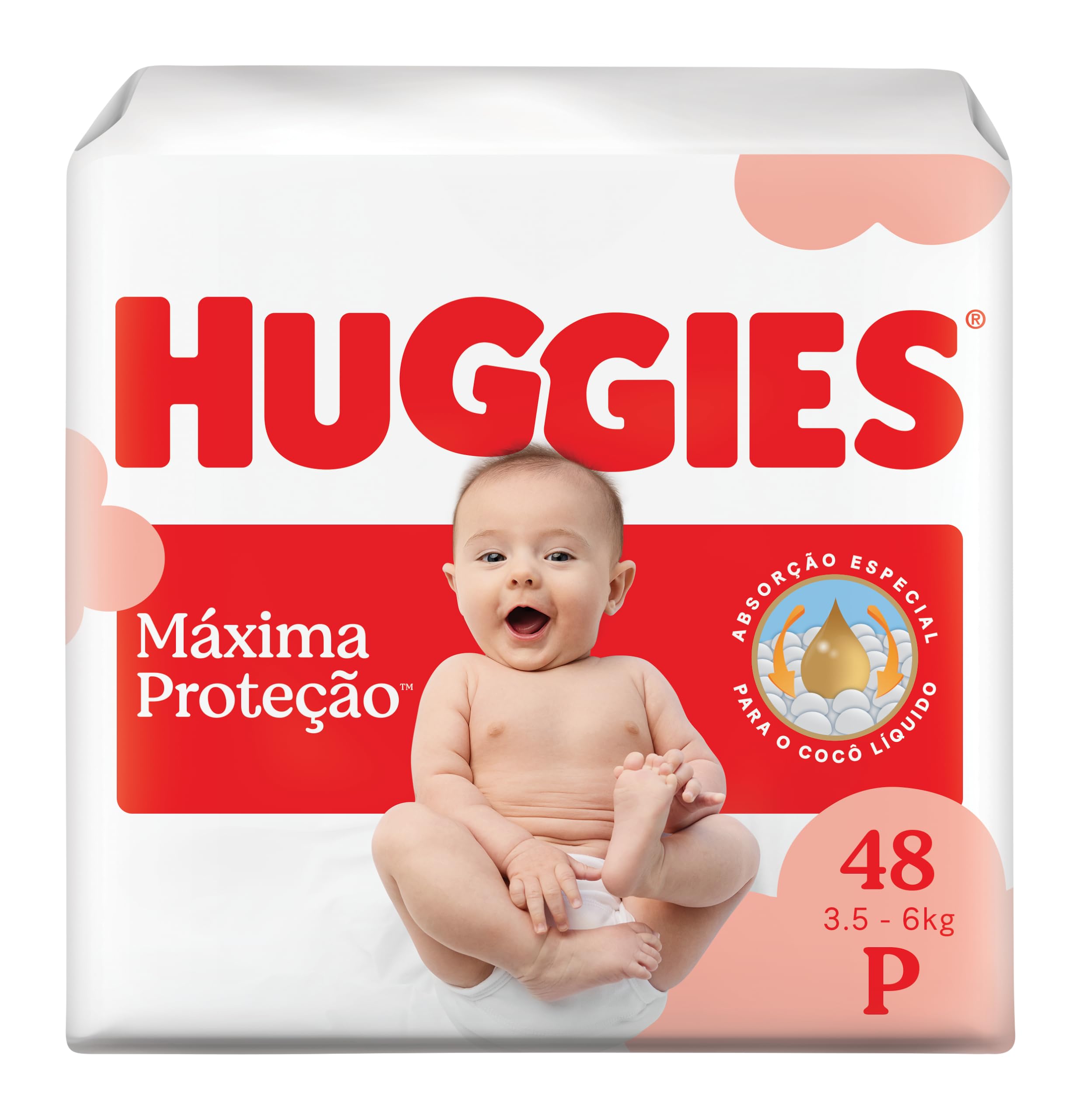 FRALDA HUGGIES MAXIMA PROT MEGA P 48UN