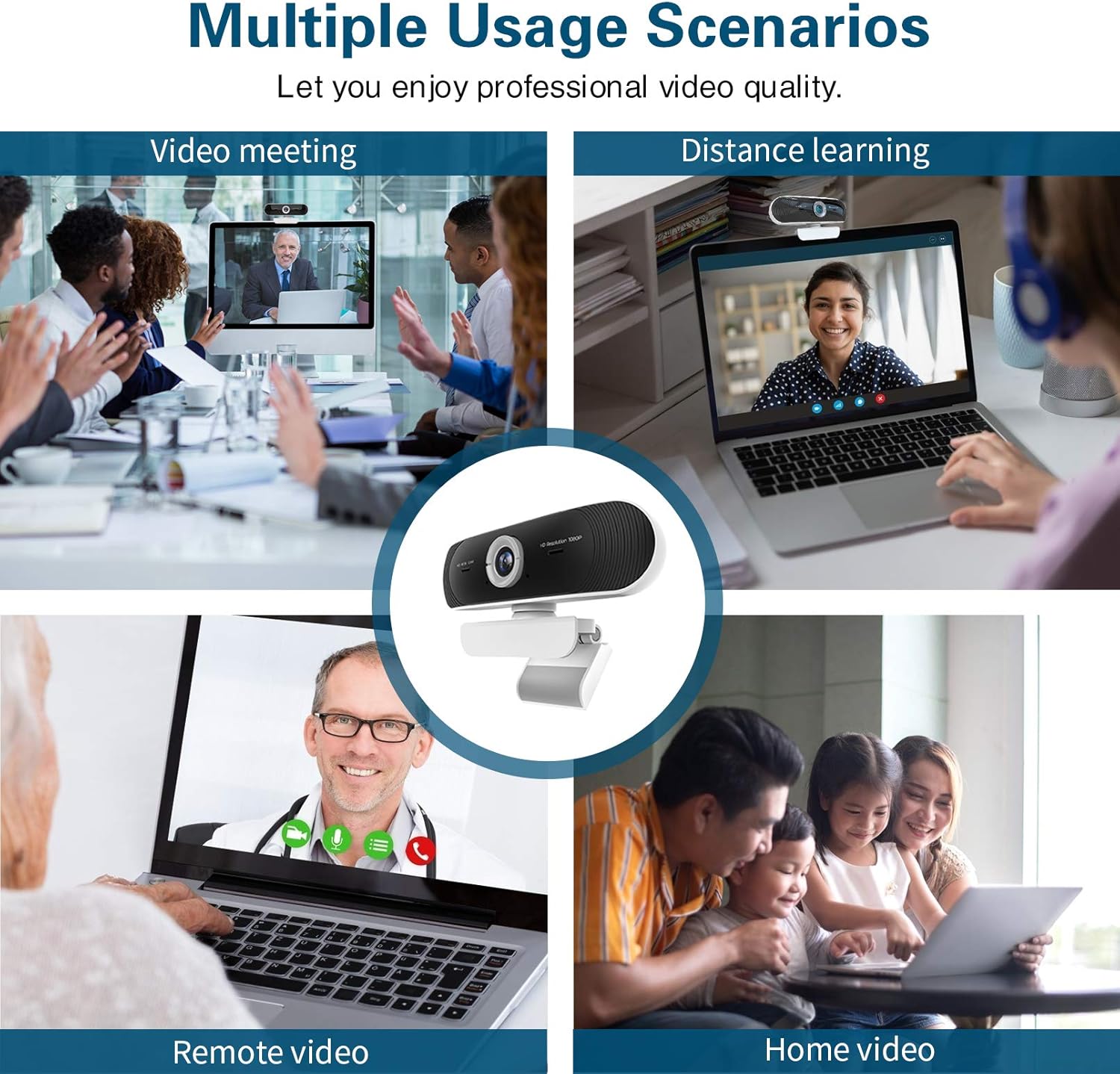 Black Friday - 80% OFF Webcam with Microphone for Desktop,HD1080P H.264 Video PC Laptop USB Webcam, Plug and Play Web Camera, Widescreen Computer Streaming Camera for Video Call, Conference, Recording, Online Classes One-Day Sale: Up to 80% Off Webcam with Microphone for Desktop,HD1080P H.264 Video PC Laptop USB Webcam, Plug and Play Web Camera, Widescreen Computer Streaming Camera for Video Call, Conference, Recording, Online Classes