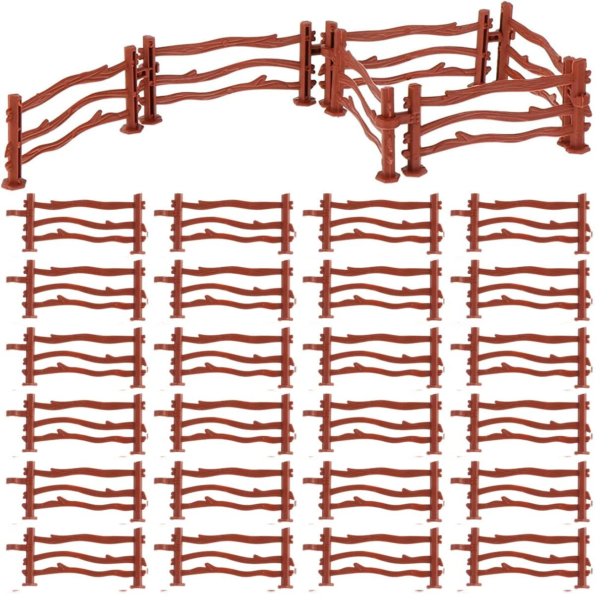 Farm Paddock Toy 40 Pcs Farm Fence Playset Animal Fence Toy Horse