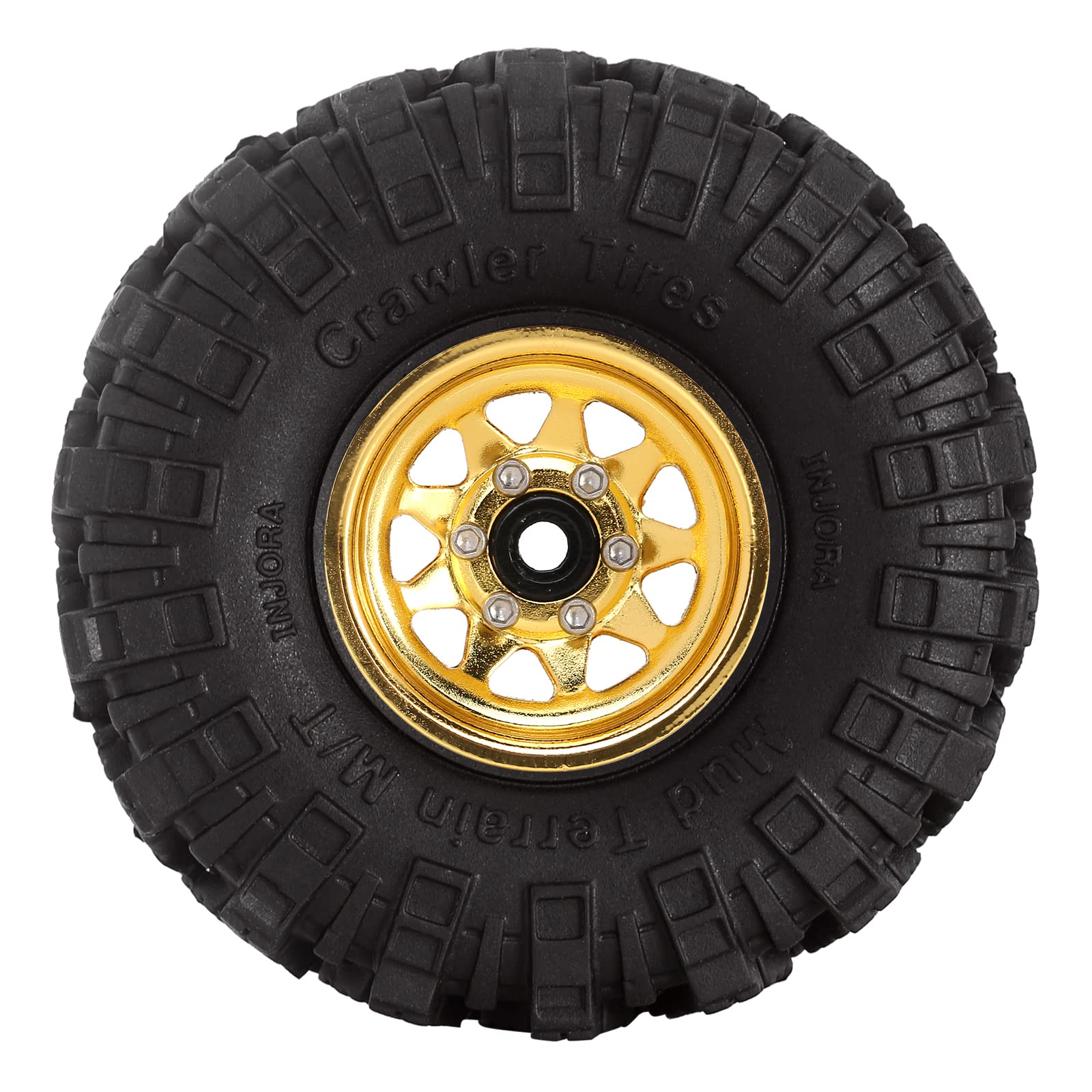 INJORA 1.0 Tires Competition Pins Tires and Deep Dish 1.0 Wheels Set for Axial INJORA 1.0 Tires Competition Pins Tires and Deep Dish 1.0 Wheels Set for Axial