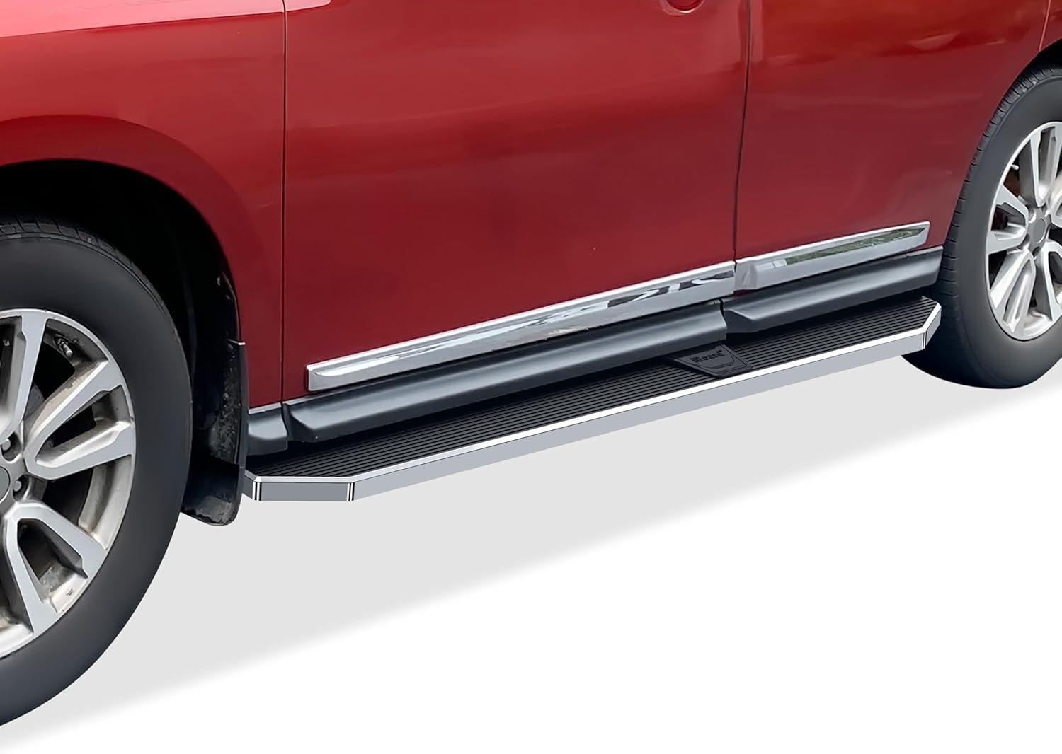 APS 6in 304 Stainless Steel (Polished Flat Style) Running Boards Side Bars Side Steps Compatible with Nissan Pathfinder 2013-2021 (Exclude Platinum) & Infiniti QX60 2013-2016