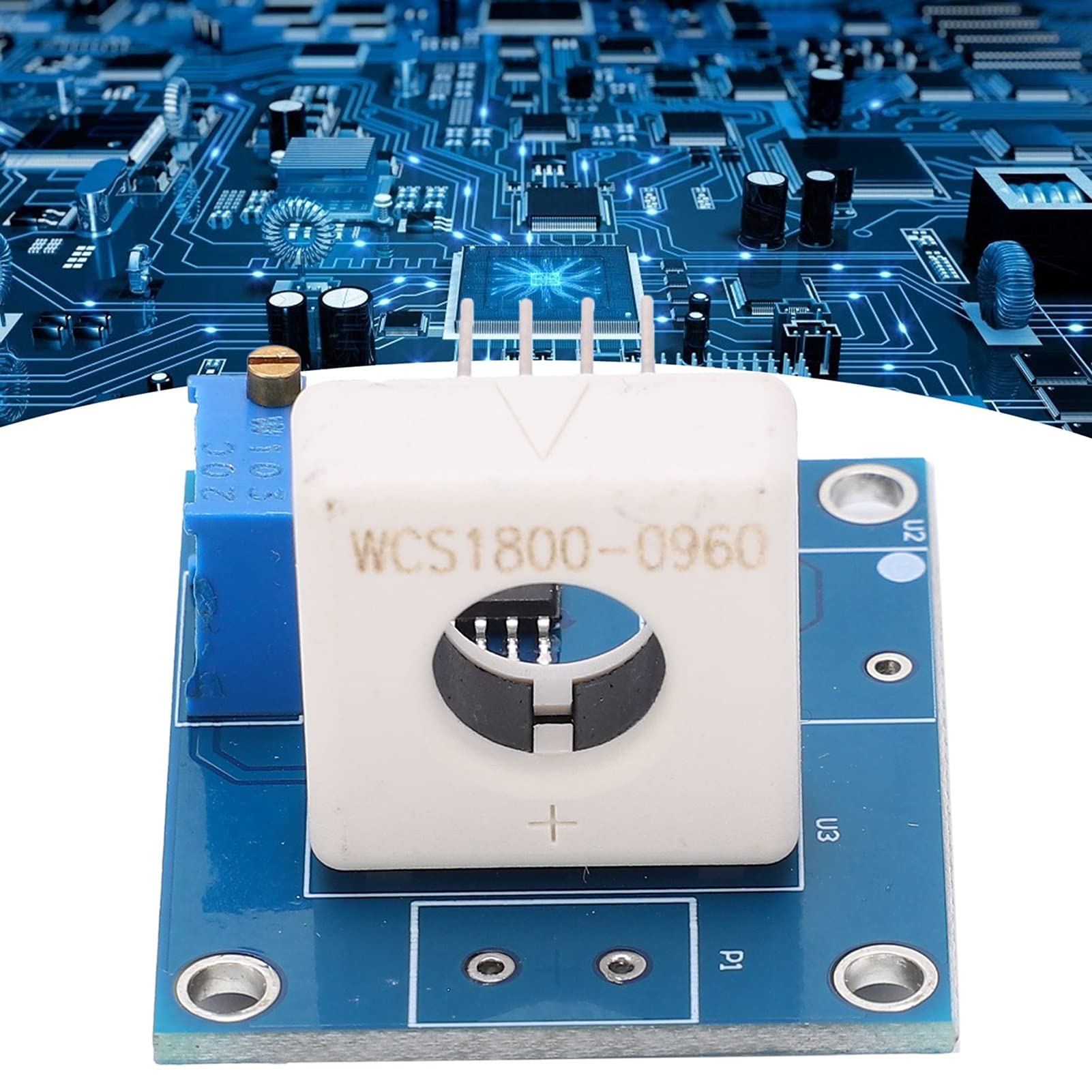 WCS1800 Modules de Capteur de Courant à Effet Hall, 2Pcs DC 5V 35A Module de Capteur de Tension Détecteur de Protection Contre les Surintensités de Court Circuit Testeur de tension Terminal Capteur