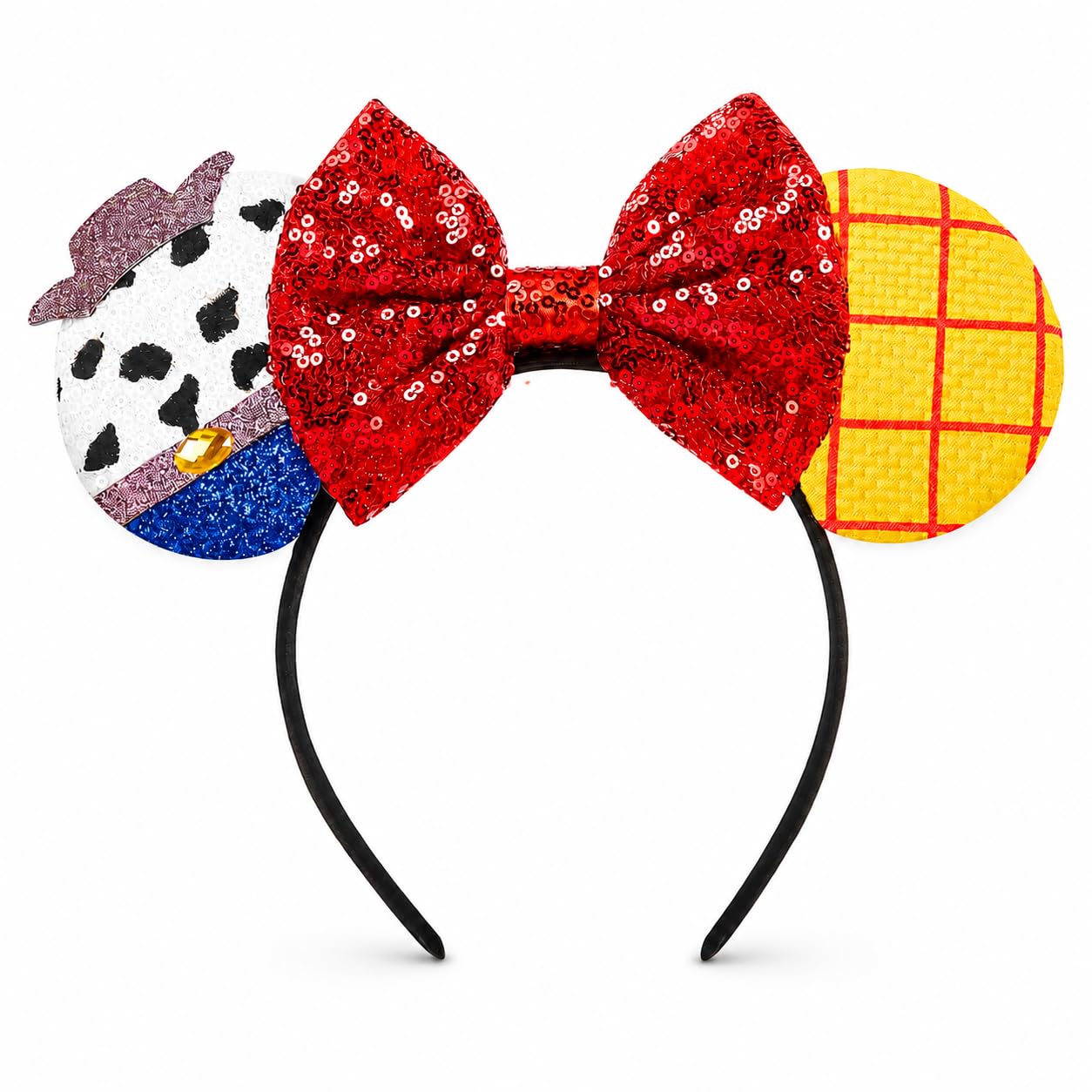 FANYITY Mouse Ears Headbands for Girls Women Boys Party (TG-JXM)