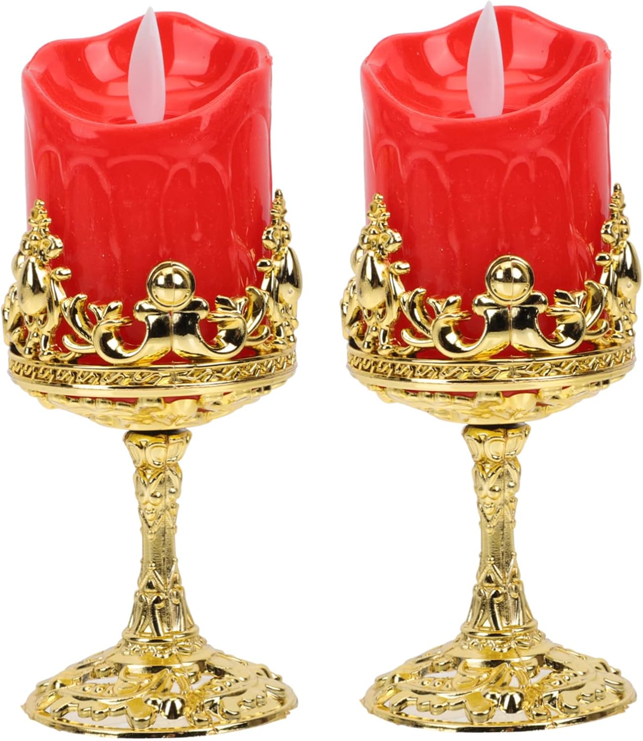 BETOOKY 2pcs Electronic Candle Rustic Wedding Decor Wedding
