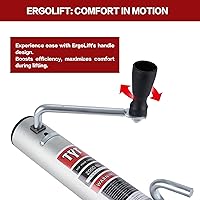 Vista 4 de TYT Gato giratorio de remolque de barco de 2000 libras con ruedas dobles de 6 pulgadas, elevación de 12 pulgadas, el gato de remolque de RV tiene un