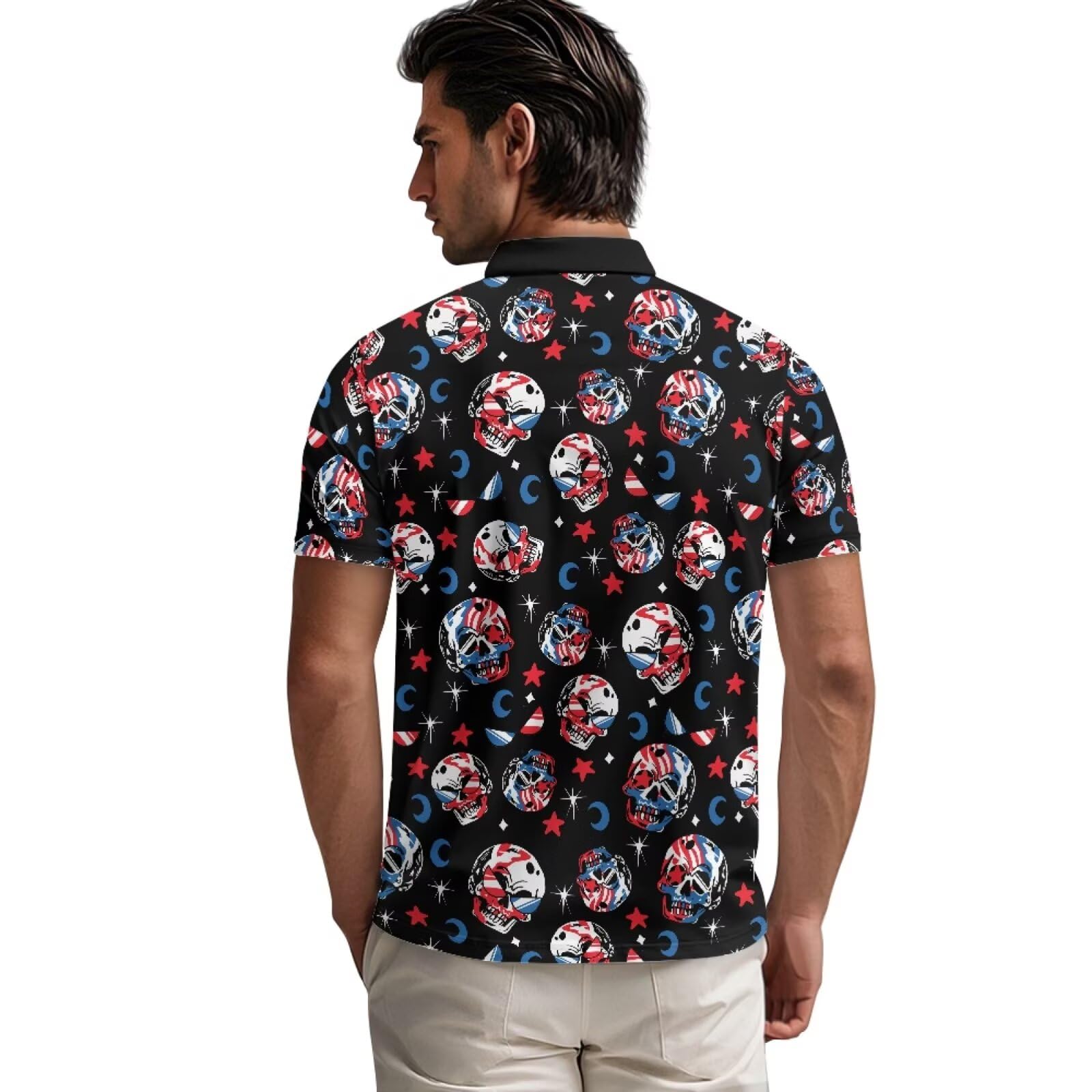 Herren-Polo-Shirt, Golf-Shirt, schmale Passform, athletisches Oberteil, Kragen, T-Shirts für Business, Strandparty, XS-6XL