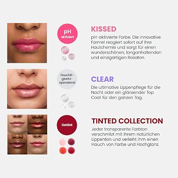 Wonderskin Lip Rehab Serum Oil – Tinted lip oil moisturizing and non-sticky with coral pink tint for dry lips (lover)