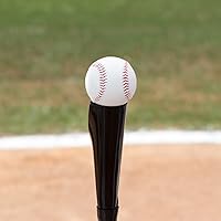 Vista 4 de Champion Sports Tallo de acero y aluminio con cono de goma Pro Baseball Tee de práctica ajustable con base de alta densidad