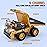RC Dump Truck Toy for Kids | 9-Channel Metal Construction Vehicle with Working Bed, Lights & Sounds, Rechargeable Remote Control Truck for Boys Ages 3-12, Durable STEM Gift for Birthday or Christmas