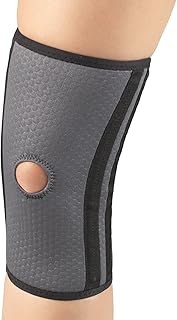 Champion Knee Brace, Medium Flex Stays, Open Patella, Airmesh Fabric, Grey, Large