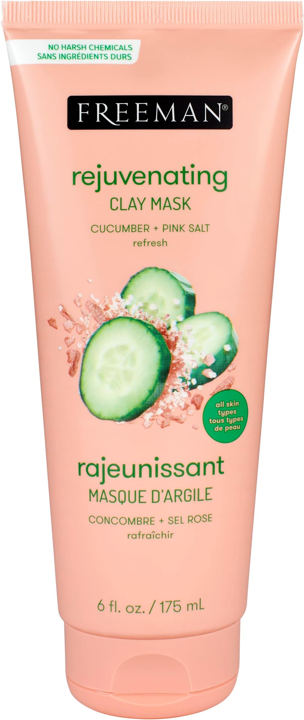 Freeman Rejuvenating Cucumber & Pink Salt Mask