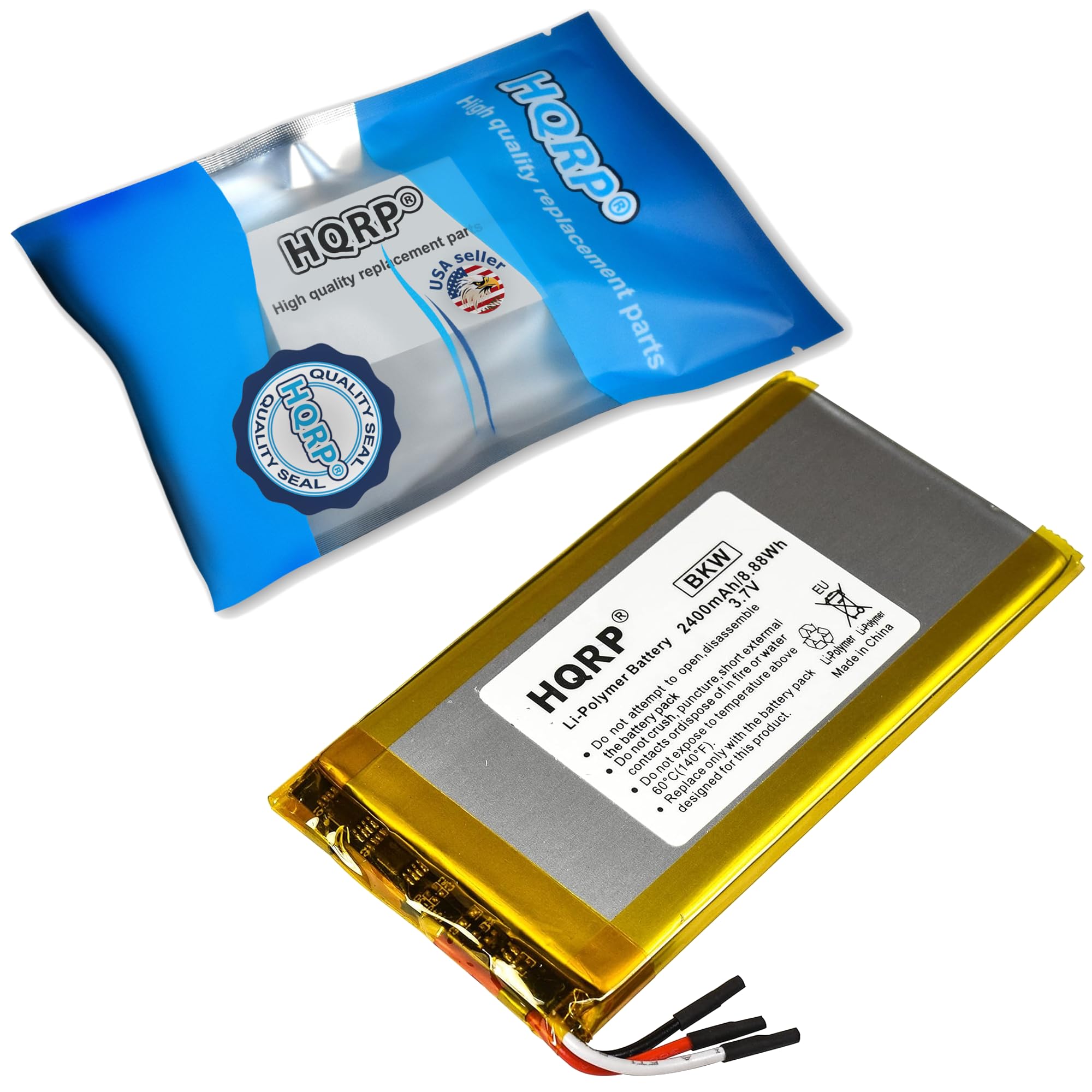 HQRP 2400mAh Battery Compatible with Rand McNally TND-740 Truck GPS Navigator MLP454094 890212200-10J-G TND74O TND-74O