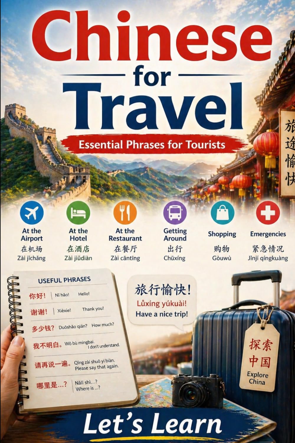 Chinese for Travel: Essential Phrases for Tourists (Chinese for Real Life Situations)