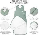 BubblePanda Sac de nuit en bambou 6-12 mois 1.0 Tog Soft Toddler sac de couchage pour les bébés 2-Way Couverture à fermeture éclair pour bébé