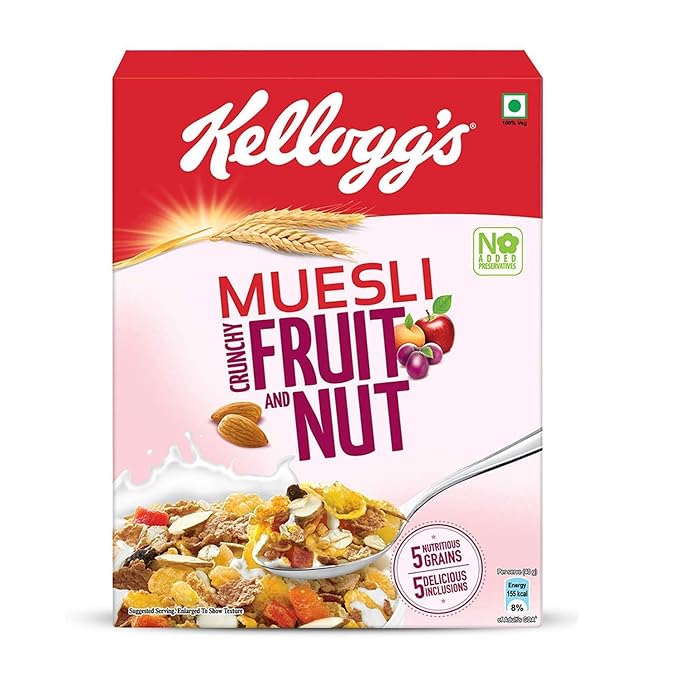 Kellogg’s Muesli Fruit n Nut, 240g Amazon.in Grocery & Gourmet Foods