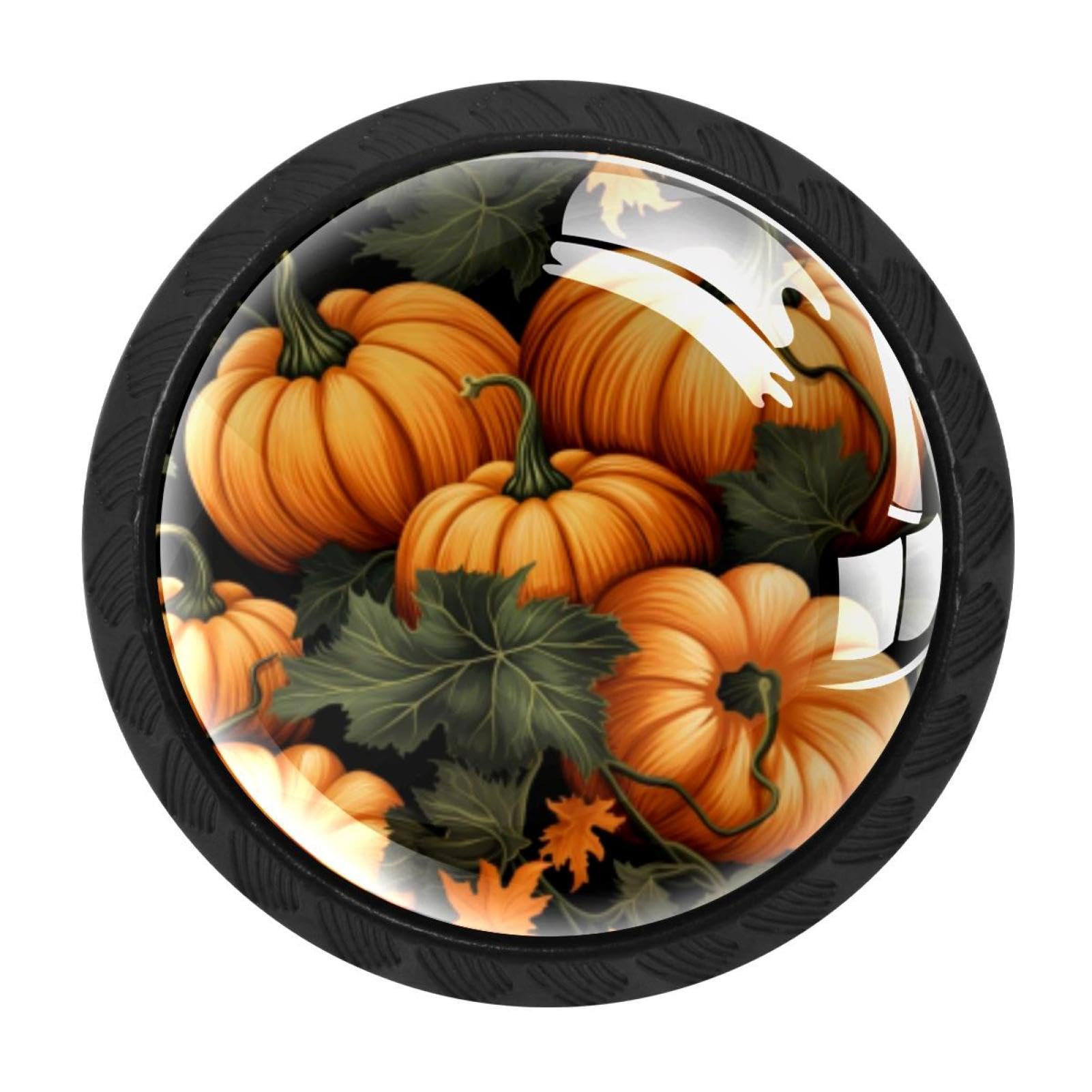 CHENZZZZ 4 Pieces Kitchen Cabinet Knobs Thanksgiving Pumpkin Drawer Knobs Dresser Knobs Drawer Pulls Door Knobs Dresser Drawer Handles Knobs for Dresser Drawers