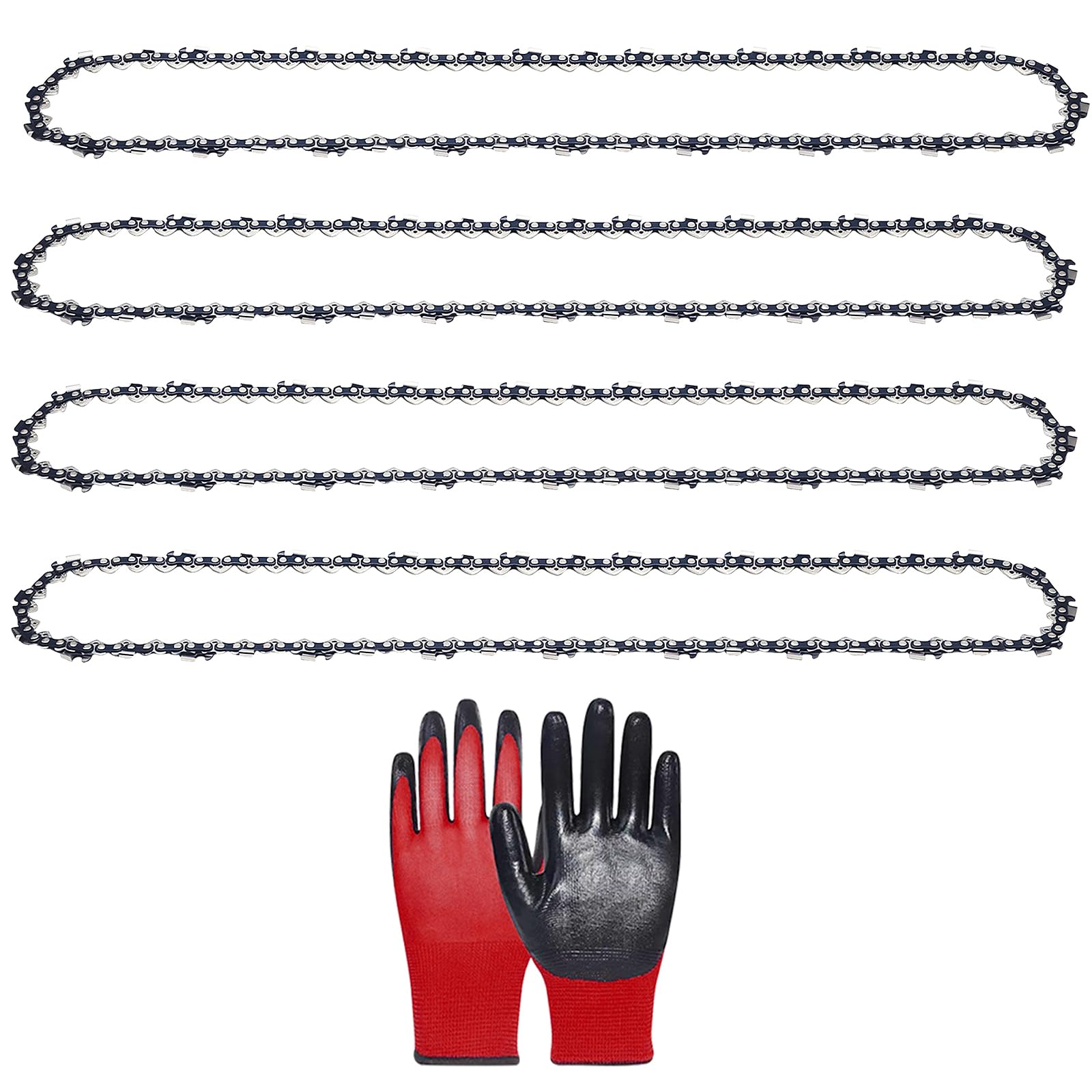 Zreneyfex 4 Pack 18 Inch Chainsaw Chain .325" Pitch .063" Gauge 68 Drive Links, 26RS 68 Replacement for Stihl (PRE 2023 .063" Gauge) 025 MS250 MS251 MS230 MS241C-M, Oregon L68, 3639 005 0068