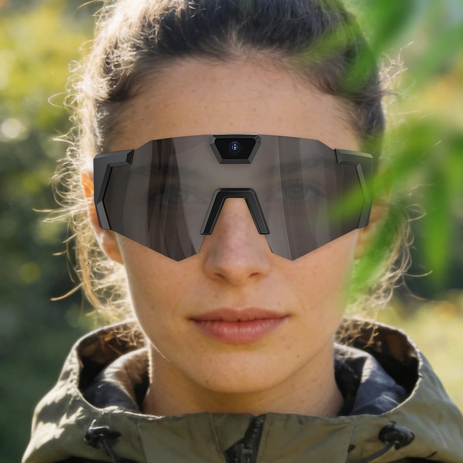 Fahrrad Actionbrille Mit Kamera, Brille Mit Kamera - Fahrradbrille Sportbrille, Schutzbrille Outdoorsport Für Herren Damen, Für Radfahrer Snowboarder Wanderer Reise Vlogger
