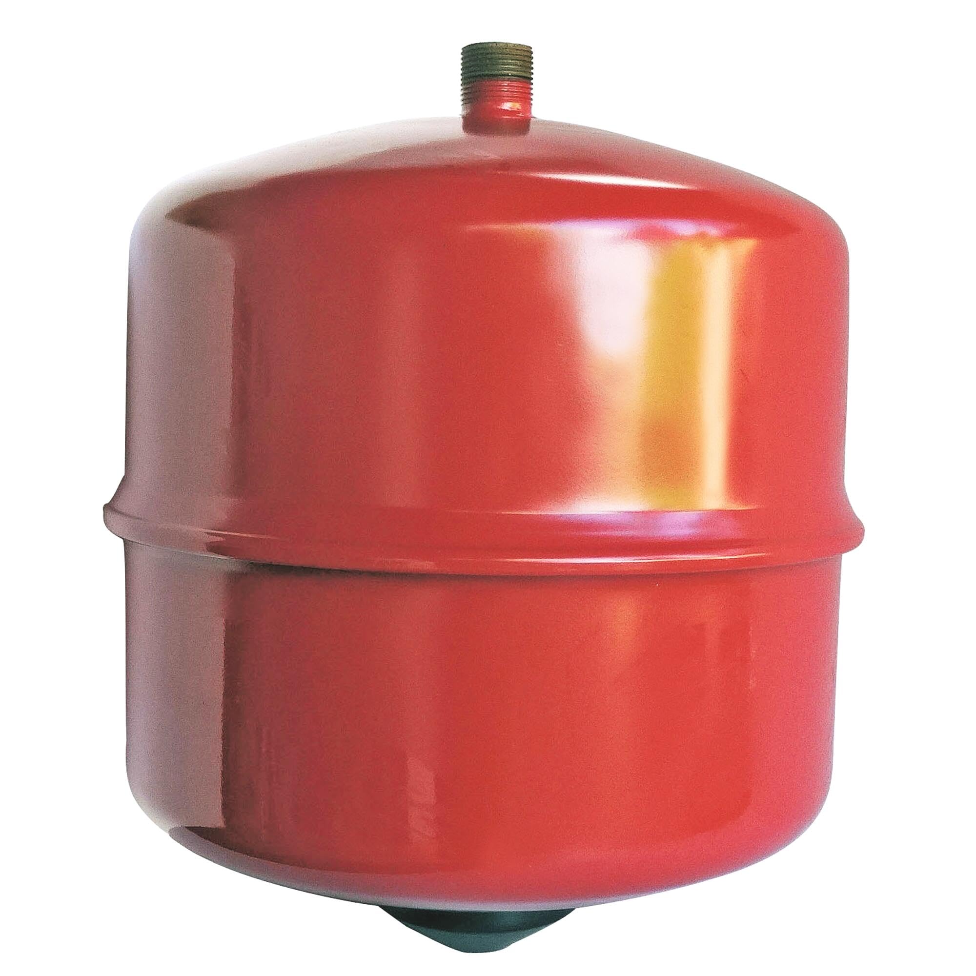 SOMATHERM FOR YOU, Vase d'expansion 12L cylindrique à membrane suspendu, pré-gonflé à 1,5 bar, pression max 4 bars, température -10° à +100°C, finition rouge RAL3000, dimensions 267x334 mm