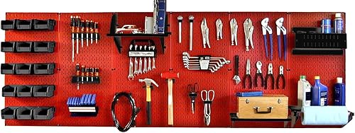 Miniatura 11 de Organizador de herramienta control de pared 30-WRK-800WB panel perforado mesa de trabajo de metal, master Gris / Negro