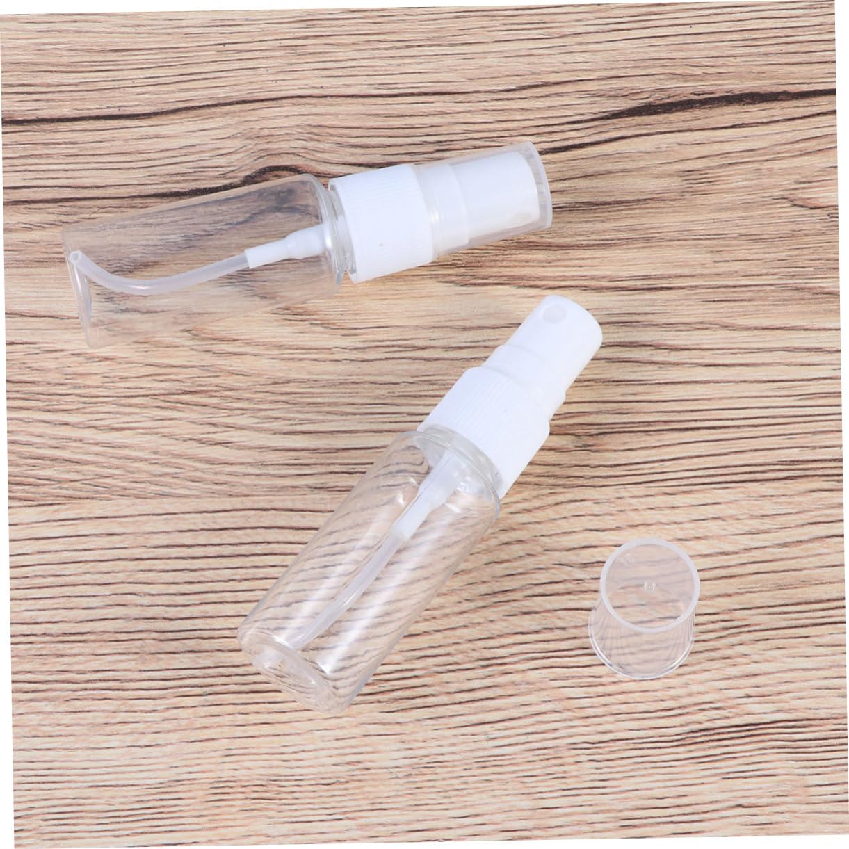 FRCOLOR 20ml Bottiglie Spray Trasparenti Vuote 100 Pezzi, Flaconi Profumo da Viaggio in Plastico Riutilizzabili e Risparmio di Spazio per Cosmetici e Prodotti per L'igiene