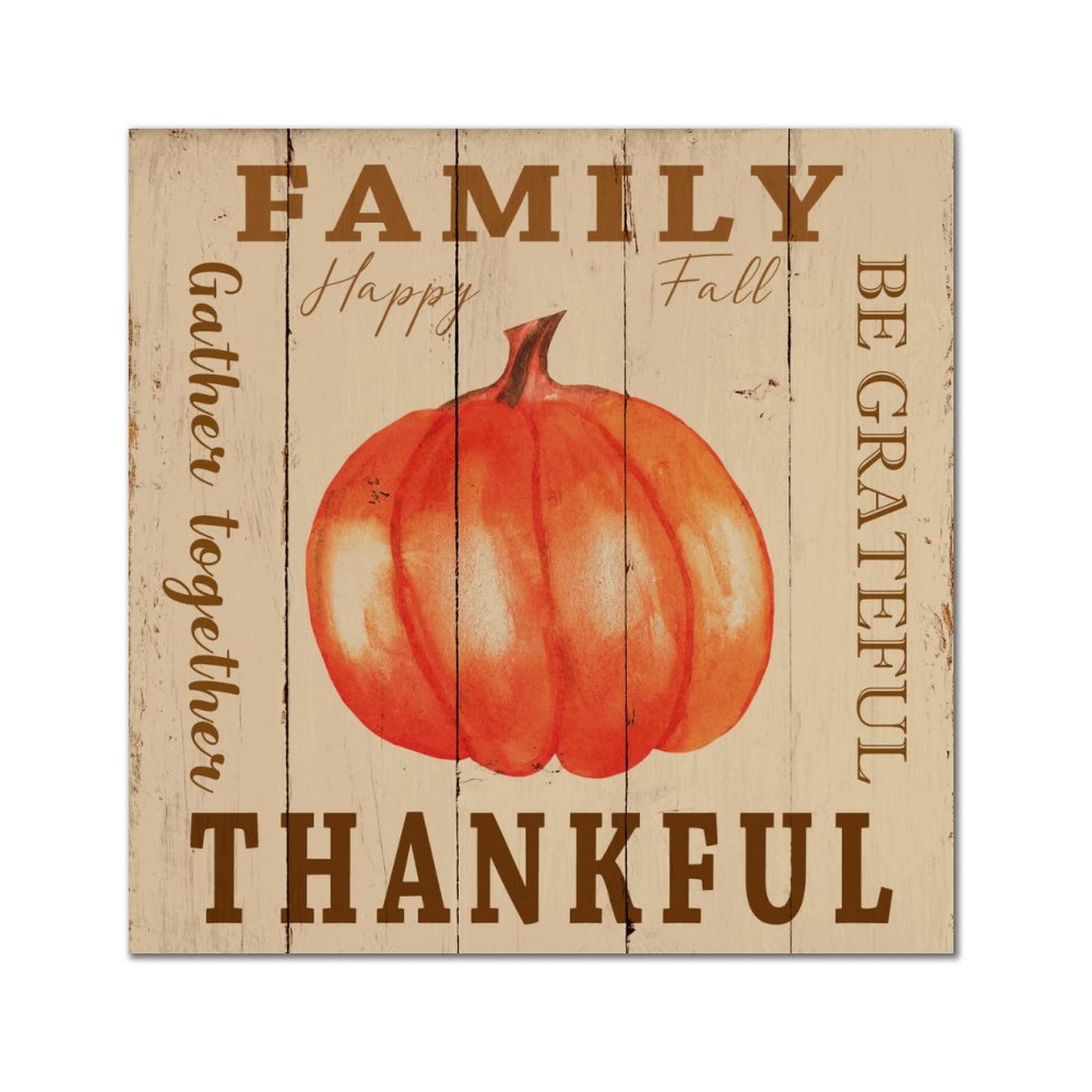 Panneau en bois Be Grateful message de gratitude pour la famille