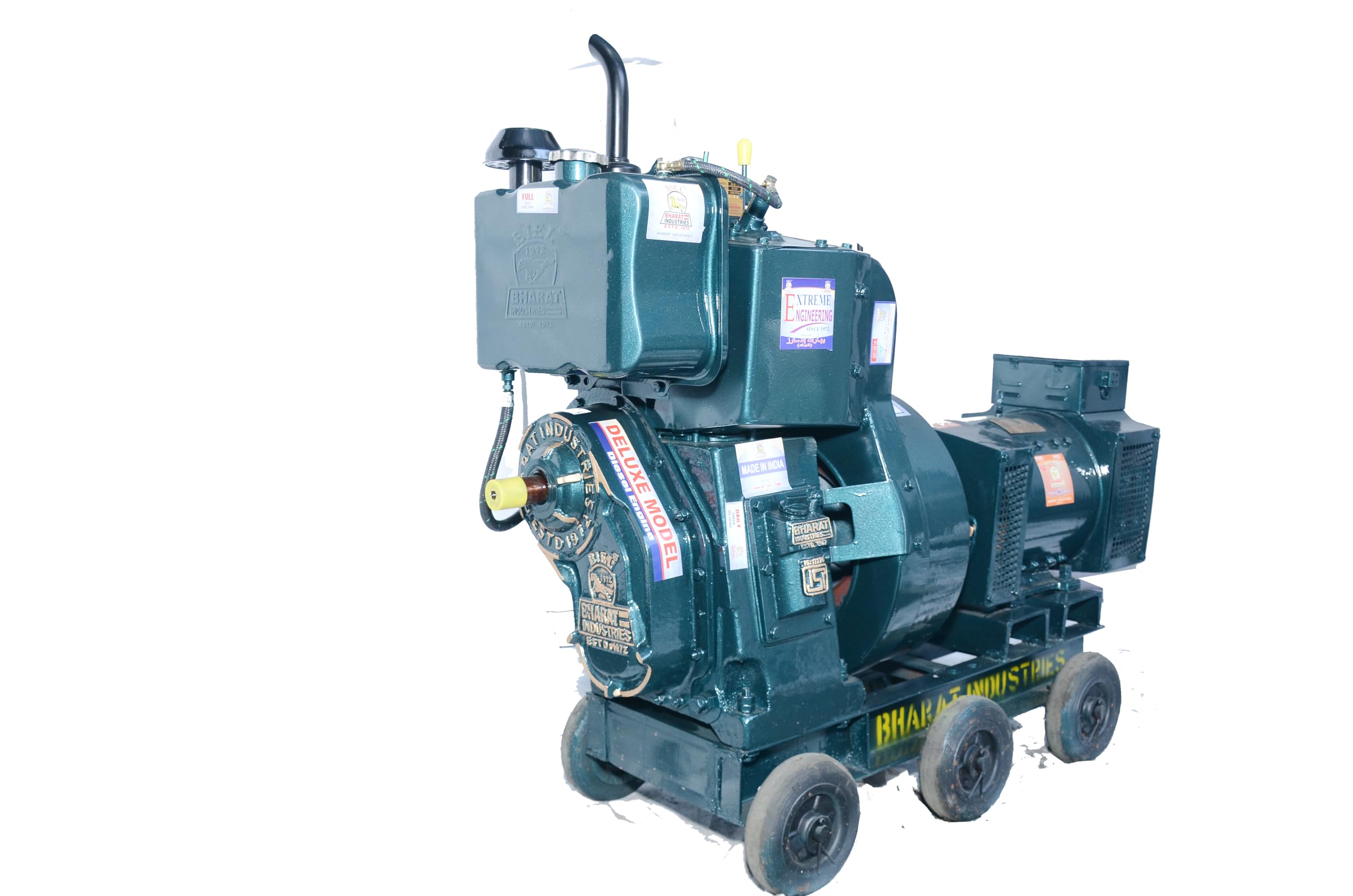SUPER BHARAT_7 KW Diesel Generator With Air Cooling Single Phase Power Generator 1P.H. & 12B.P.H.-picture-20