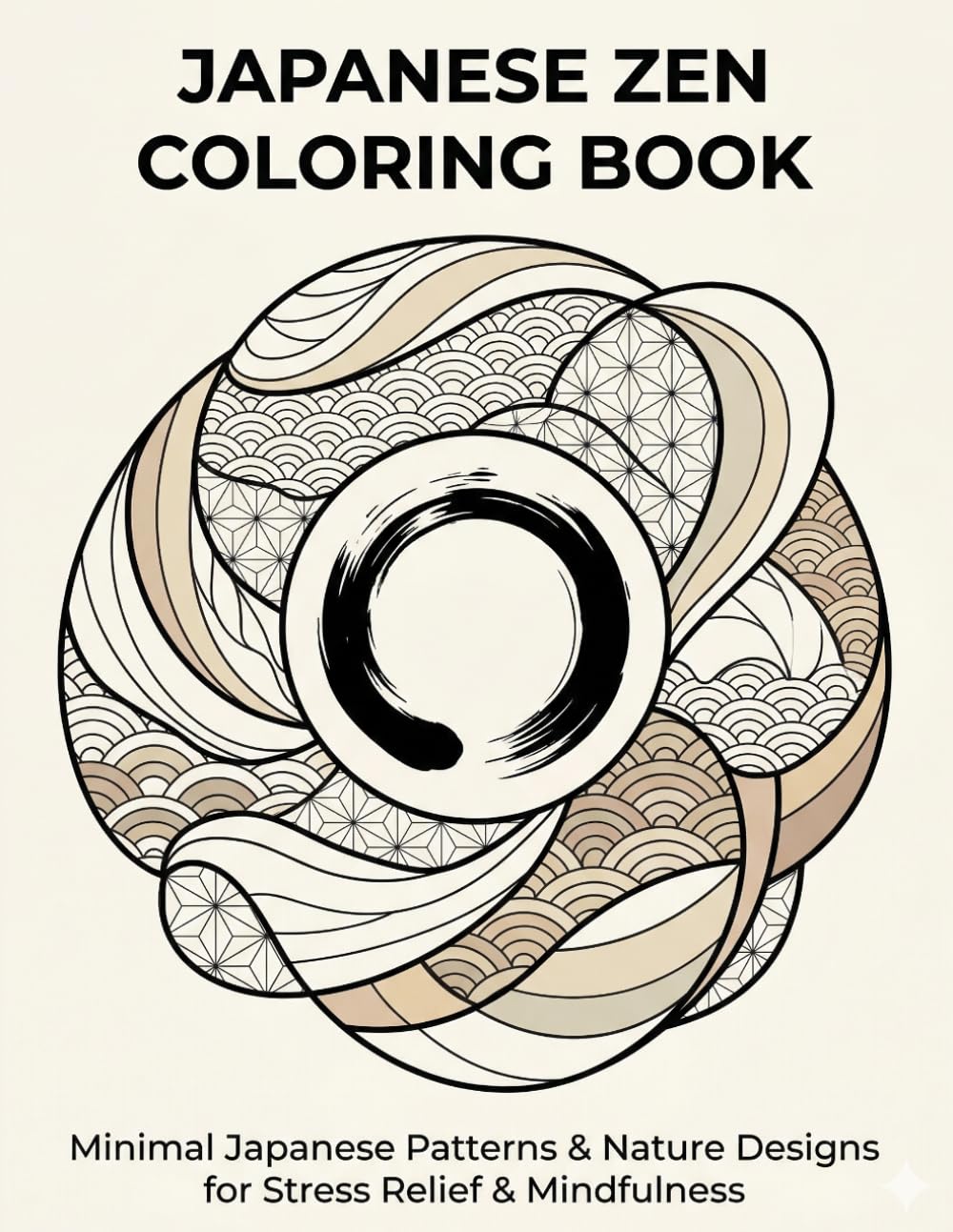 Zen Abstract Coloring Book for Adults: Minimal Abstract Designs for Stress Relief & Mindfulness