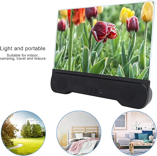 Miniatura 3 de Lupa de pantalla de teléfono de 14 pulgadas, amplificador de pantalla de teléfono móvil HD con altavoz Bluetooth, ampliadora de teléfono portátil de