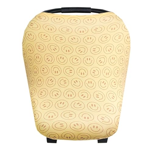 Copper Pearl Funda multiusos fundas de asiento de automóvil, funda de lactancia y funda de cochecito para el sol, tela elástica, uso para todas las